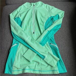 Lululemon stripe quarter zip